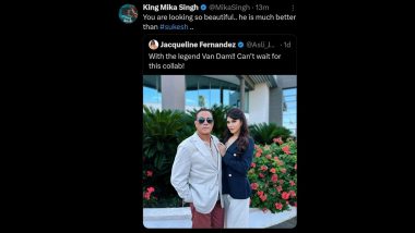 Mika Singh Has a Hilarious Response to Jacqueline Fernandez's Pic With Jean-claude Van Damme, Says He is Better than 'Sukesh'!
