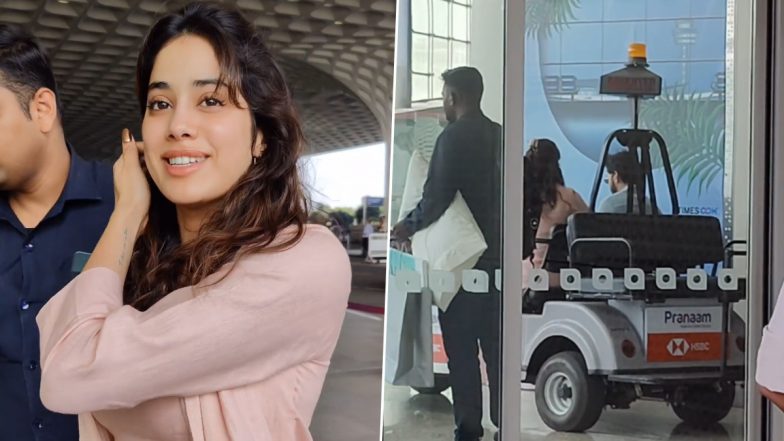 Janhvi Kapoor Jets Off for a Romantic Getaway With Rumoured Boyfriend Shikhar Pahariya (Watch Video)