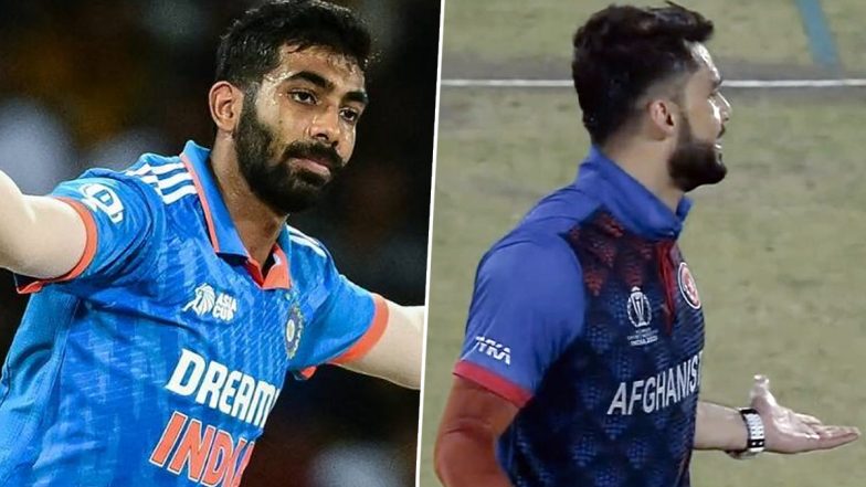 Fans Find Similarity Between Naveen-ul-Haq and Jasprit Bumrah As the Afghan Bowler Cleans Up Jos Buttler and Celebrates Like Indian Paceman During ENG vs AFG CWC 2023 Match