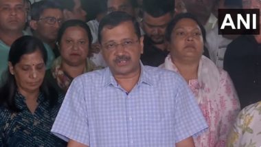 Sanjay Singh Arrested in Delhi Excise Policy Case: CM Arvind Kejriwal, His Wife Meet AAP Leader’s Family, Says BJP Forcibly Arresting People (Watch Video)