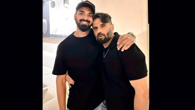 Suniel Shetty Twins In Black With Son-In-Law KL Rahul In New Post, Athiya Shetty Reacts (View Pic)