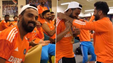 KL Rahul Receives Medal for Winning ‘Best Fielder Award’ in IND vs PAK ICC Cricket World Cup 2023 Match, BCCI Shares Video
