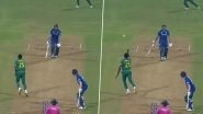 Kagiso Rabada Takes Wonderful Catch off His Own Bowling To Dismiss Ben Stokes During ENG vs SA ICC Cricket World Cup 2023 Match (Watch Video)
