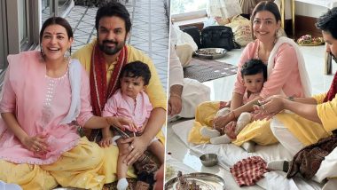 Kajal Aggarwal Gives Sneak Peek of Her New Home As She Shares Precious Family Moments From Griha Pravesh Puja Ceremony (View Pics)