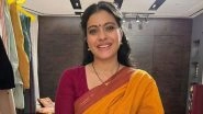 Navratri 2023 Colour of Day 1: Kajol Gives Vibrant Start to Festivities In This Gorgeous Orange Saree (View Pics)