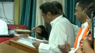 Madhya Pradesh Assembly Election 2023: Former CM and Congress State President Kamal Nath Files Nomination From Chhindwara District (Watch Video)