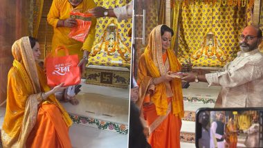 Tejas: Kangana Ranaut Visits Ayodhya’s Ram Temple Ahead of Her Film’s Release, Actress Shares Pics On Insta! (View Post)