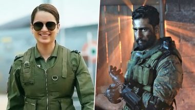 Tejas X Uri: Kangana Ranaut Shares a Short Clip From Her Film, Tags Vicky Kaushal In Her Post (View Pic)