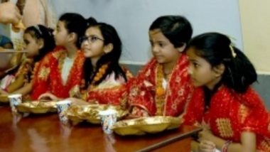 Navratri Kanya Pujan 2023: Uttar Pradesh Sets Record With ‘Kanya Pujan’ of 11,880 Girls in Gonda District