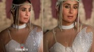 Kareena Kapoor Khan Channels 80s Flapper Girl Style in White Embellished Cape by Masaba Gupta! (View Pics)