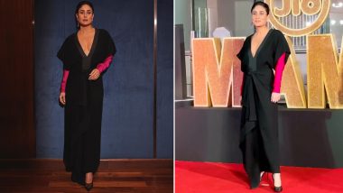 MAMI Film Festival 2023: Kareena Kapoor Khan Rocks Black Dress With Plunging Neckline at the Event (View Pics & Video)