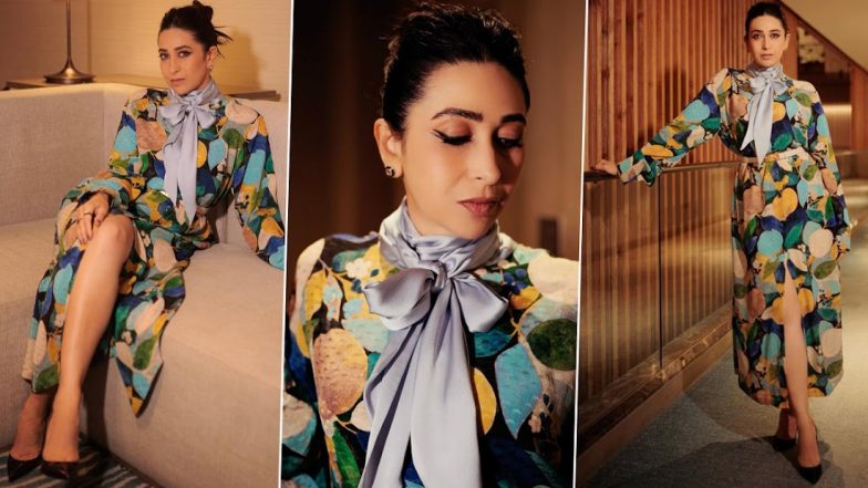 Karisma Kapoor's Colourful Slitted Maxi Dress is a Perfect Choice For Your Next Brunch Outing! (See Pics)