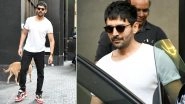 Kartik Aaryan Flaunts New Haircut, Actor Looks Uber-Cool in Plain White T-Shirt and Black Pants (See Pics)
