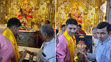 Kartik Aaryan Visits Dagdusheth Halwai Ganpati Temple in Pune to Seek Blessings Amid Chandu Champion Shoot (View Pics)