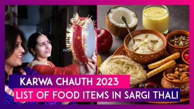 Karwa Chauth 2023: Meaning, Significance Of Sargi, List Of Food Items Like Dry Fruits, Sweets One Can Eat Before Observing Fast