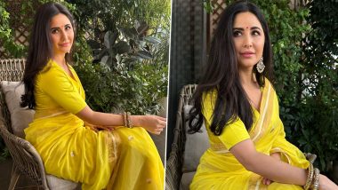 Katrina Kaif Radiates Grace and Elegance in Yellow Saree; Alia Bhatt Calls Her ‘Beautiful’ (View Pics)