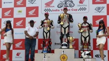 Kavin Quintal Wins IDEMITSU Honda India Talent Cup 2023 at Madras International Circuit in Chennai