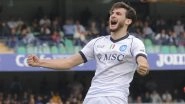 Napoli 3&ndash;1 Hellas Verona, Serie A 2023&ndash;24: Khvicha Kvaratskhelia Nets Twice for Gli Azzurri To Relieve Pressure on Coach Rudi Garcia