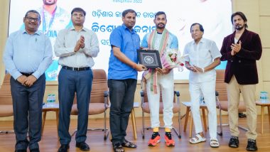 Asian Games 2023: Odisha Sports Minister Tusharkanti Behera Felicitates Javelin Star Kishore Kumar Jena