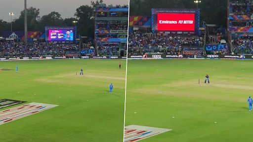 ‘Kohli, Kohli’ Delhi Crowd Teases Naveen-Ul-Haq As He Comes Out To Bat in IND vs AFG ICC Cricket World Cup 2023, Videos Emerge