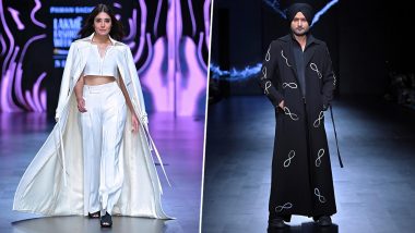 Lakme Fashion Week 2023: Kritika Kamra and Harbhajan Singh Wow In Stylish Ensembles (View Pics)