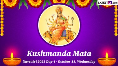 Navratri 2023 Day 4 – Maa Kushmanda Puja: Know All About Devi Kushmanda, the Fourth Form of Maa Durga Worshipped on 4th Day of Navratri Festival