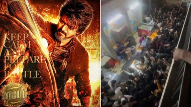 Leo Craze! Fans of Thalapathy Vijay Sing, Scream and Hoot in Theatres, Celebrate the Film's Release Day With Enthusiasm (Watch Viral Videos)