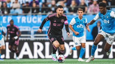 Charlotte FC 1-0 Inter Miami, MLS 2023: Lionel Messi's Comeback in Vain As Kerwin Vargas' Solitary Goal Secures Play-Off Berth For the Crown