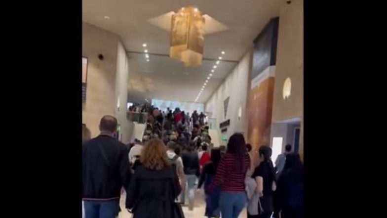 Louvre Museum in Paris is Being Evacuated After Threat While France is Under High Alert (Watch Video)
