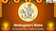 Navratri 2023 Day 8 &ndash; Maa Mahagauri Puja: Know All About Devi Mahagauri, the Eighth Form of Maa Durga Worshipped on the 8th Day of Navratri Festival
