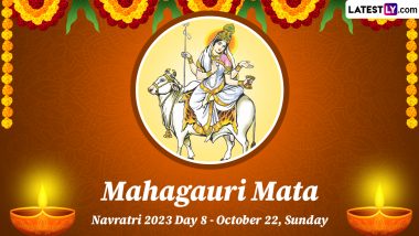 Navratri 2023 Day 8 – Maa Mahagauri Puja: Know All About Devi Mahagauri, the Eighth Form of Maa Durga Worshipped on the 8th Day of Navratri Festival