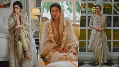 Mahira Khan Photos From Pre-Wedding Festivities: Pakistani Actress Looks Pristine in Beautiful White and Golden Suit, View More Pics Inside
