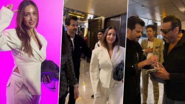 Malaika Arora Spotted With Arjun Kapoor’s Family Members at Thank You For Coming Screening (Watch Video)