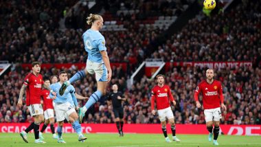 Manchester United 0–3 Manchester City, Premier League 2023–24: Erling Haaland Brace Powers Cityzens to Big Win in Manchester Derby