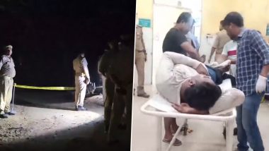 Uttar Pradesh: Criminal Running Away After Chain-Snatching Bid Shot in Leg During Police Encounter in Mathura, His Aide Arrested (Watch Video)