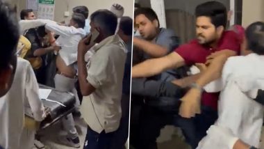 Meerut Shocker: Junior Doctors Brutally Thrash Injured Boy's Relatives for Seeking 'Proper Treatment', Three Docs Suspended After Video of Assault Goes Viral