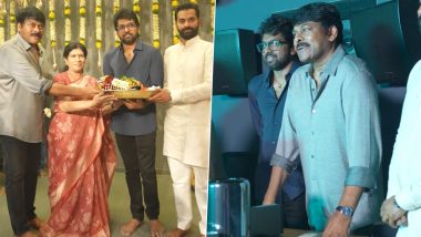 Mega 156 Goes on Floors! Chiranjeevi–Vassishta’s Upcoming Film Launched on Dussehra; Check Out Video From the Pooja Ceremony