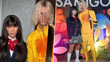 Halloween 2023: Megan Fox Nails Gogo Yubari Inspired Costume From Kill Bill; Machine Gun Kelly Rocks Black Mamba’s Bright Yellow Tracksuit at Casamigos Party (View Pics)