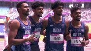 India Men&rsquo;s Relay Team at Asian Games 2023 Free Live Streaming Online: Get Live TV Telecast Details of Men&rsquo;s 4x400m Relay Race Final Coverage in Hangzhou