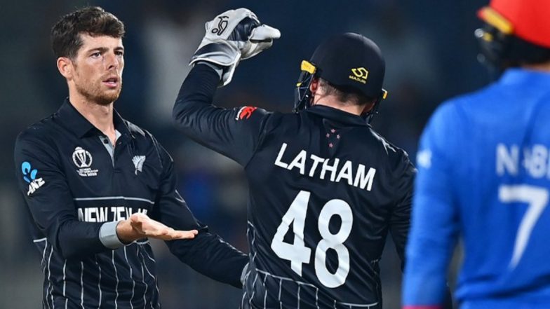 Mitchell Santner, Lockie Ferguson Take Three Wickets Apiece, Glenn Phillips Shines As New Zealand Beat Afghanistan by 149 Runs in ICC Cricket World Cup 2023