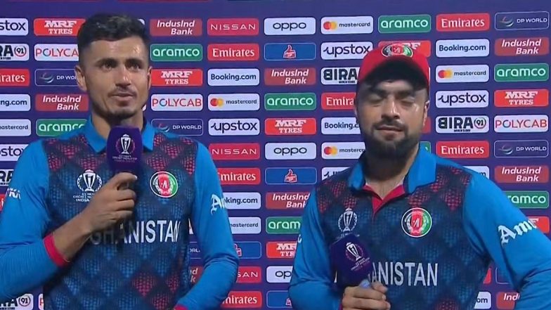 Mujeeb Ur Rahman Dedicates Man of the Match Award to Victims of Afghanistan Earthquake After Afghans Pull Off Shock Victory Over England In CWC 2023