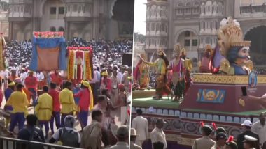 Mysuru Dasara 2023 Celebrations Live Streaming: Watch Online Telecast of Dussehra Celebrations at Mysore Palace in Karnataka