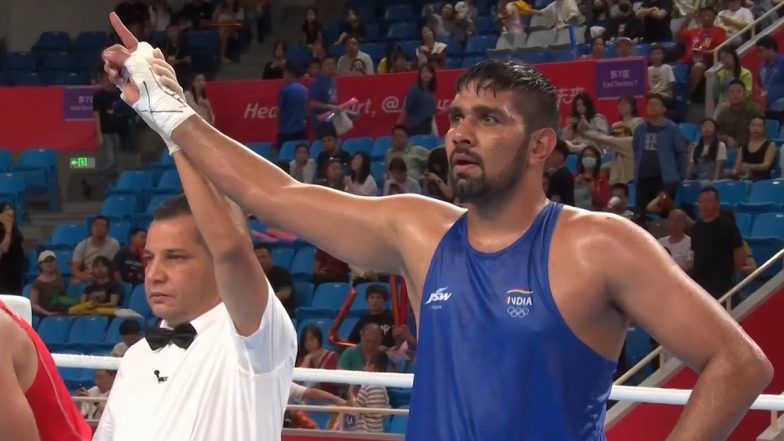 Narender Berwal Wins Bronze Medal in +92 kg Category of Men's Boxing at Asian Games 2023