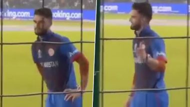 Virat Kohli Impact! Fans Shout 'Naveen Bhai, Naveen Bhai' As Naveen-ul-Haq Fields Near Boundary, Afghanistan Cricketer Acknowledges With Thumbs Up Gesture