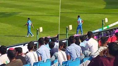 Fans Chant 'Kohli, Kohli' In Front of Naveen-ul-Haq During BAN vs AFG ICC Cricket World Cup 2023 Match, Video Goes Viral!