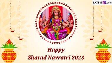 Happy Sharad Navratri 2023 Greetings: WhatsApp Messages, Images, Quotes, SMS and HD Wallpapers To Wish Family and Friends on First Day of Navaratri