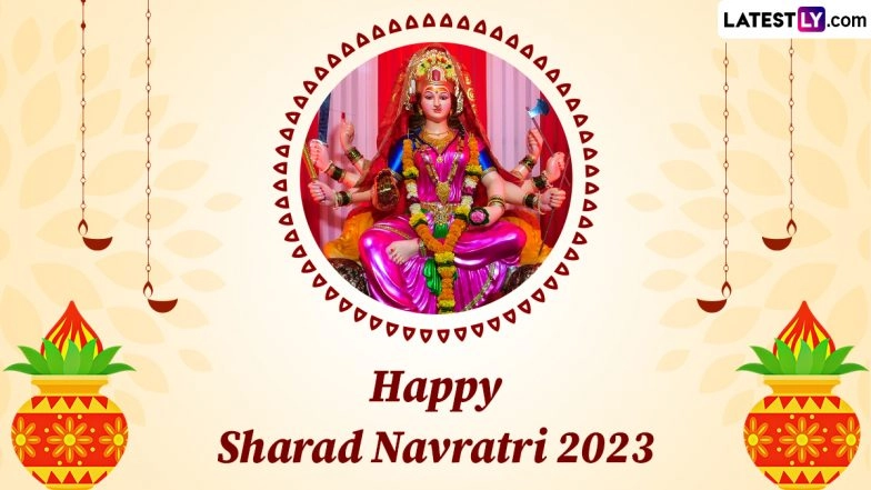 Happy Sharad Navratri 2023 Greetings: WhatsApp Messages, Images, Quotes, SMS and HD Wallpapers To Wish Family and Friends on First Day of Navaratri