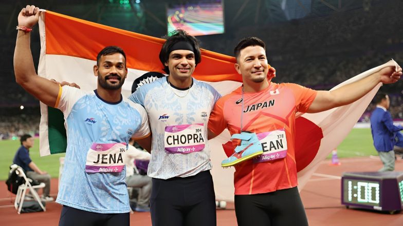 'Incredibly Happy..' Neeraj Chopra Lauds Kishore Jena For Winning Silver Medal At Asian Games 2023, Thanks Fans After Clinching Gold Medal With Season Best Throw (See Post)