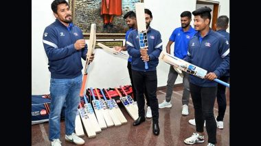 Government of India Gifts Cricket Equipment to Nepal Men's Cricket Team