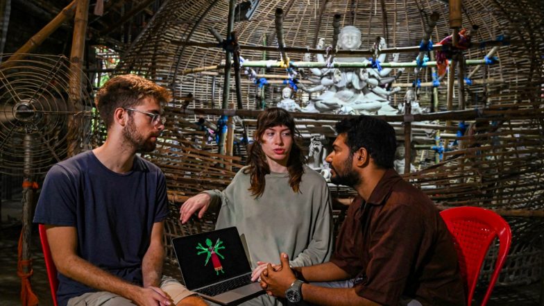 Durga Puja 2023 Art in Kolkata: Netherlands, India Artists Collaborate To Give Shape to Behala Nutan Dal's Theme